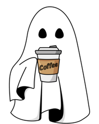 Cute Ghost Coffee Halloween Spooky Season Boo Coffee Gift T-Shirt