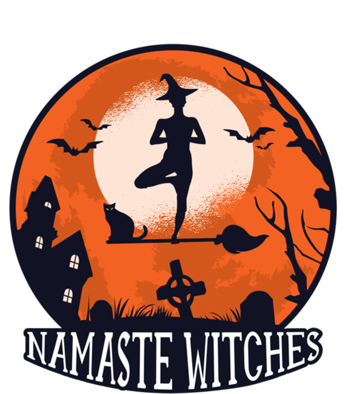 Funny Namaste Witches Halloween Yoga And Relaxation Funny Gift Ladies Long Sleeve Shirt