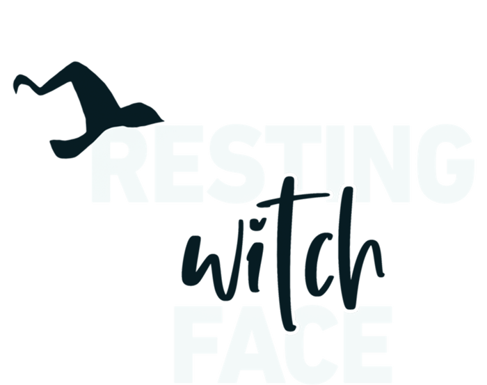 Resting Witch Face Halloween Witch Hat Black Gift T-Shirt