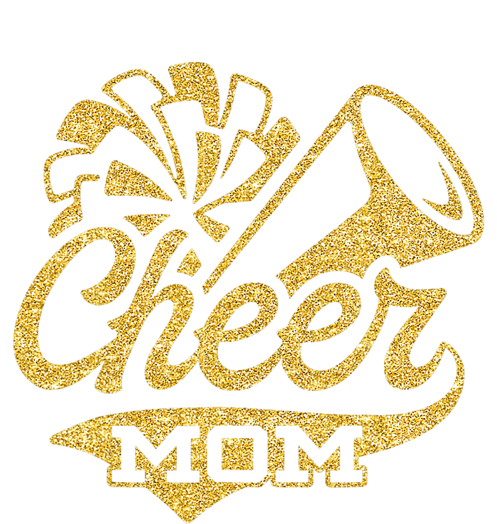 Cheer Mom Biggest Fan Cheerleader Black Yellow Gold Pom Pom USA-Made Doggie Bandana