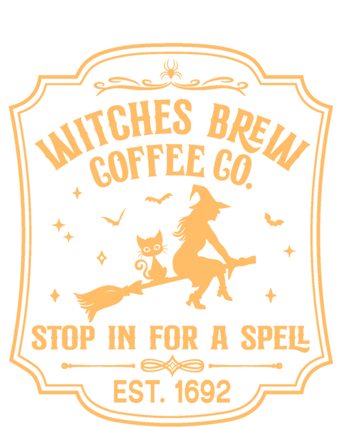 Cute Retro Funny Fall Halloween Witch Coffee Brew Witches Gift T-Shirt