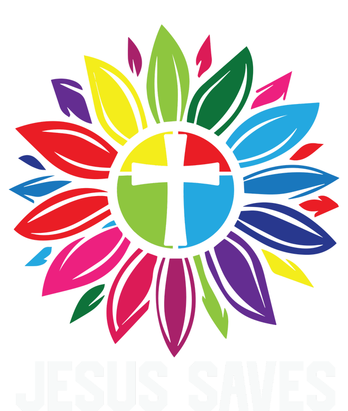 Cool Flower Jesus Saves Hoodie