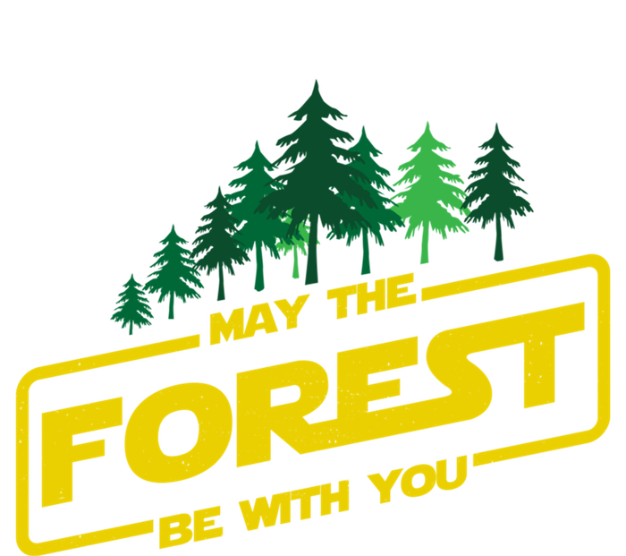 May The Forest Be With You Funny Earth Day Camping Space Pun Yupoong Adult 5-Panel Trucker Hat