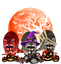 Three Raccoon Mummy Witch Pumpkin Pet Lover Halloween Gift Baby Bodysuit