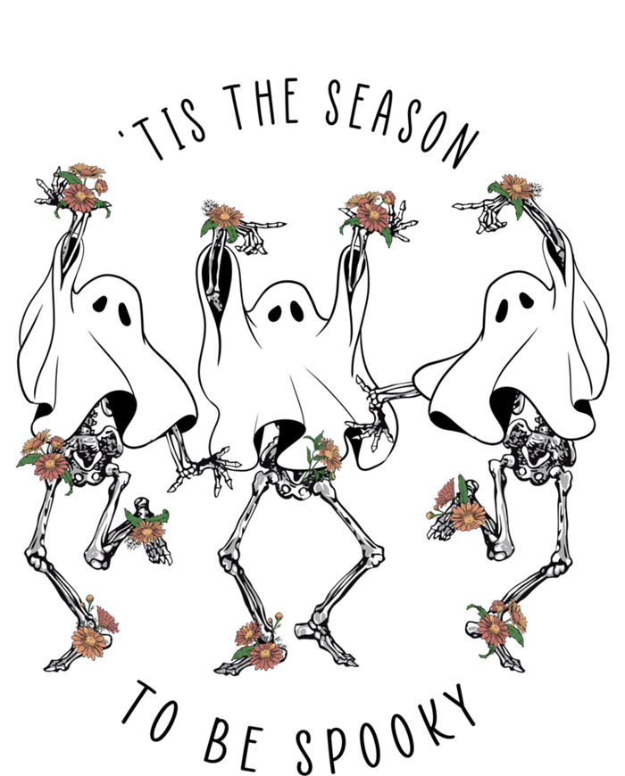 Tis The Season To Be Spooky Skeleton Dancing Halloween Fall Cool Gift T-Shirt