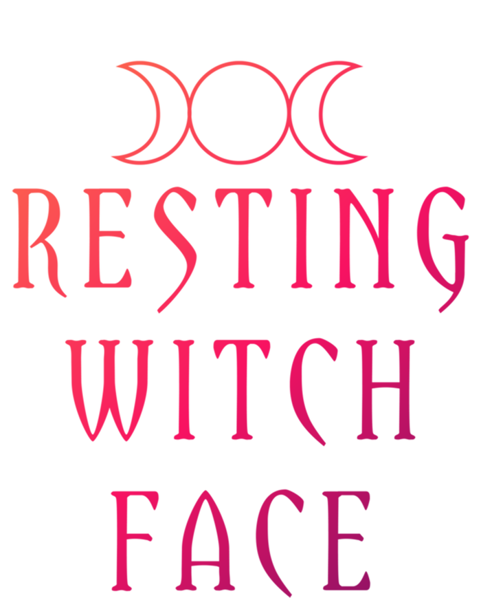 Funny Wiccan Goddess Moon Resting Witch Face Pagan Gift T-Shirt