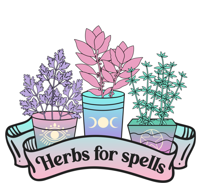 Herbs For Spells Halloween Pastel Goth Witchy Spooky Creepy Funny Gift Full Zip Hoodie