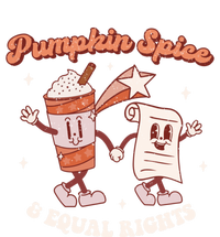 Pumpkin Spice And Equal Rights Retro Groovy Fall Season Gift T-Shirt