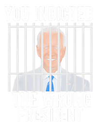 Biden You Indicted The Wrong President Funny Cropped Pullover Crew