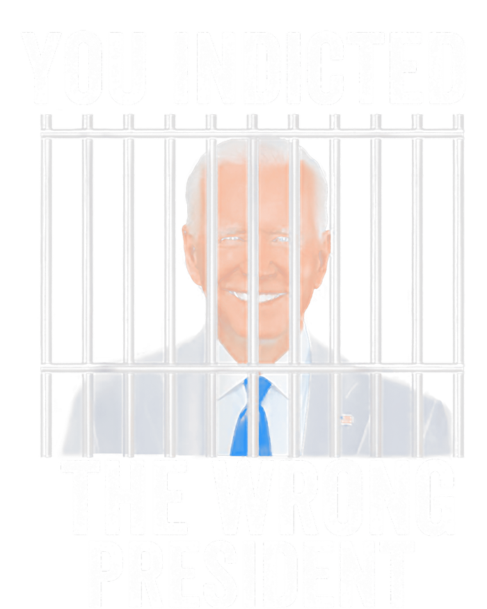 Biden You Indicted The Wrong President Funny Cropped Pullover Crew