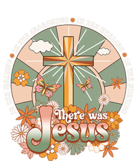 Groovy There Was Jesus Cross Christian Religious Hippie Long Sleeve Pajama Set