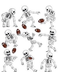 Halloween American Football Skeletons Funny T-Shirt