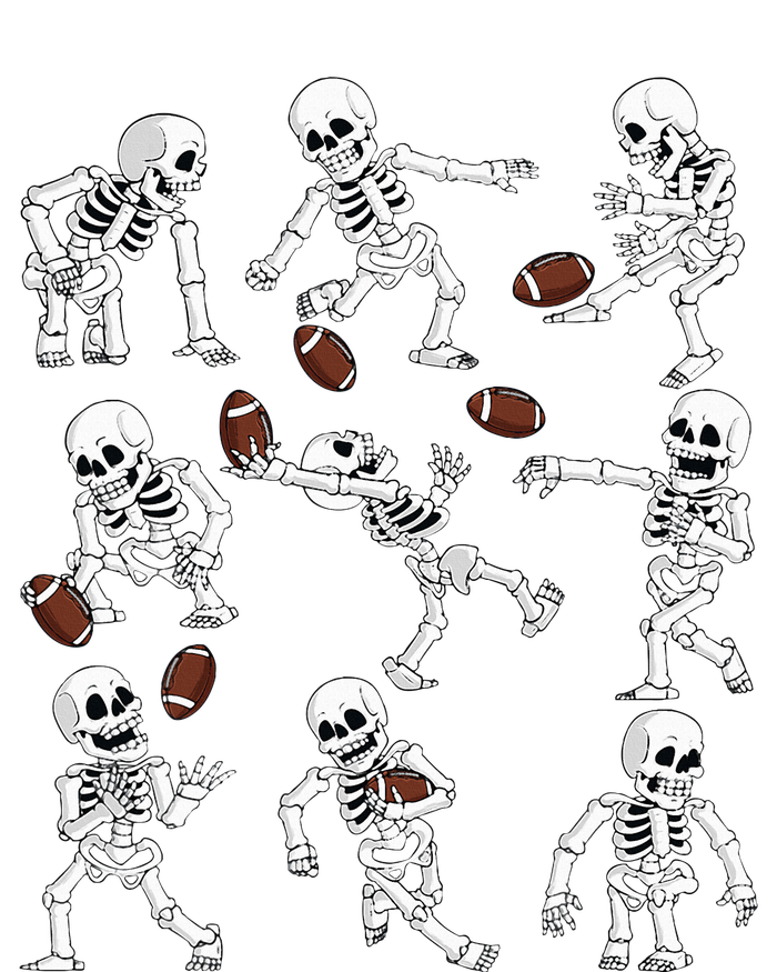 Halloween American Football Skeletons Funny T-Shirt