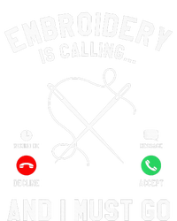 Embroidery Is Calling And I Must Go Embroiderer Premium Cooling Performance Crew T-Shirt