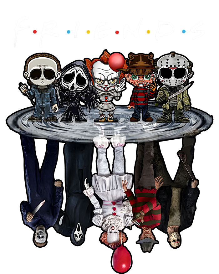 Horror Characters Friends Chibi Shadow Cute Horror Halloween Squad Button