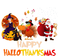 Happy Hallothanksmas Funny Halloween Thanksgiving Christmas Tall T-Shirt