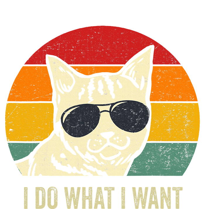 Cat Lovers Retro Vintage I Do What I Want Funny Cat T-Shirt