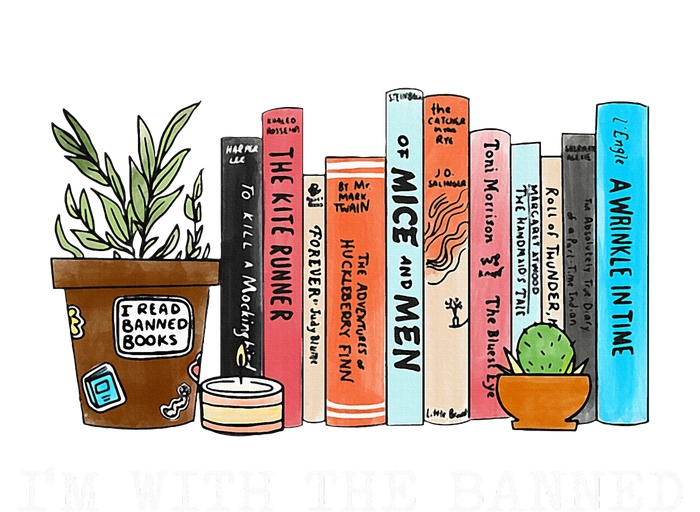 Im With The Banned Books I Read Banned Books Lovers Kids Long Sleeve Shirt