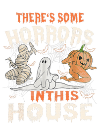 Theres Some Horrors In This House Halloween Pumpkin Ghost Women's Racerback Tank