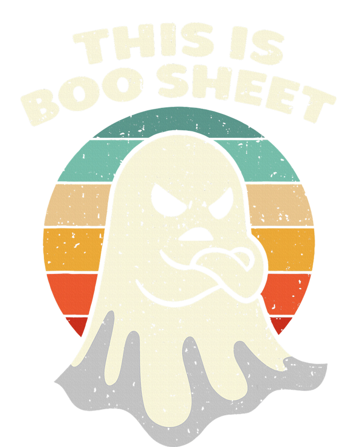 This Is Boo Sheet Ghost Retro Halloween Costume Cropped Pullover Crew