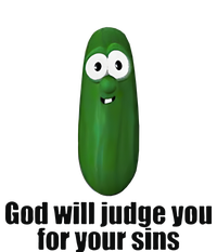 Pickle God Will Judge You For Your Sins Adult Drive Performance Visor