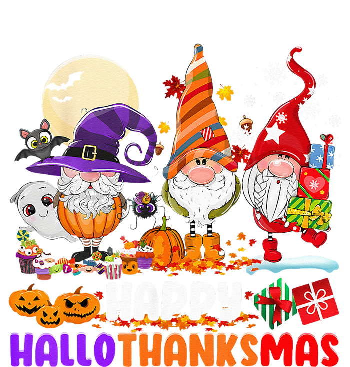 Happy Hallothanksmas Gnomes Halloween Thanksgiving Christmas Tank Top