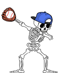 Dabbing Skeleton Baseball Halloween Player Catcher Pitcher Dry Zone Grid Polo