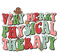 Retro Groovy Very Merry Physical Therapy Funny Christmas T-Shirt