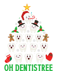 Christmas Dentist Oh Dentistree Funny Xmas Dental Women's Long Sleeve Flannel Pajama Set 