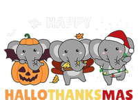 Elephant Christmas Halloween Costume Happy Hallothanksmas Performance Long Sleeve Polo