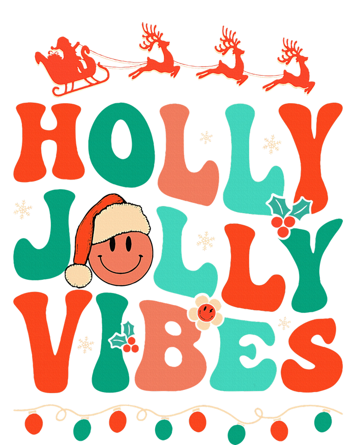 Retro Groovy Holly Xmas Jolly Vibes Christmas PosiCharge Competitor Tank