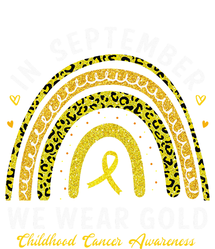 In September We Wear Gold Childhood Cancer Awareness 7-Panel Snapback Hat