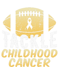 Childhood Cancer Awareness Tackle Childhood Cancer Football V-Neck T-Shirt