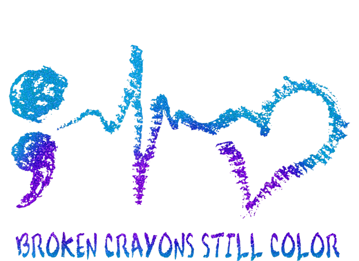 Broken Crayons Still Color Suicide Prevention Awareness Drawstring Bag