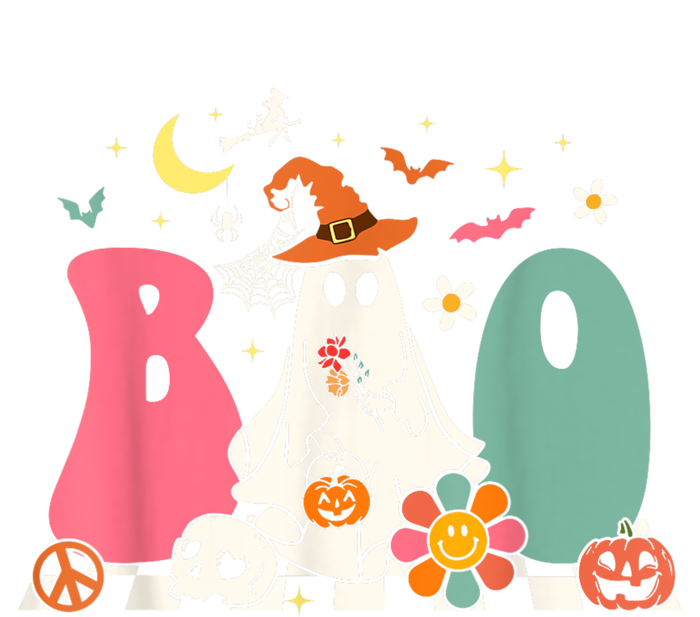 Boo Halloween Costume Spiders Ghosts Pumkin & Witch Hat Cooling Performance Crew T-Shirt