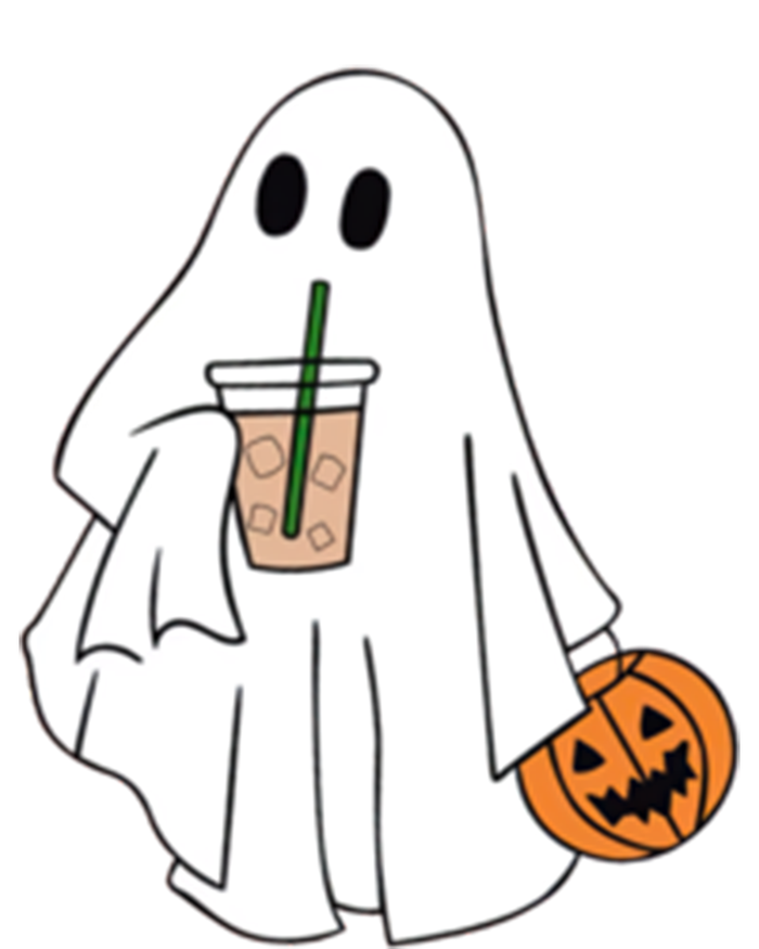 Spooky Season Cute Little Ghost Ice Coffee Halloween Costume Cool Gift Magnet