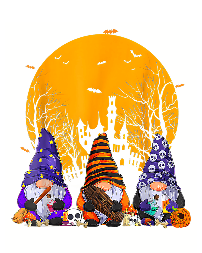 Three Gnomes Happy Halloween Fall Candy Corn Pumpkin Gnome T-Shirt