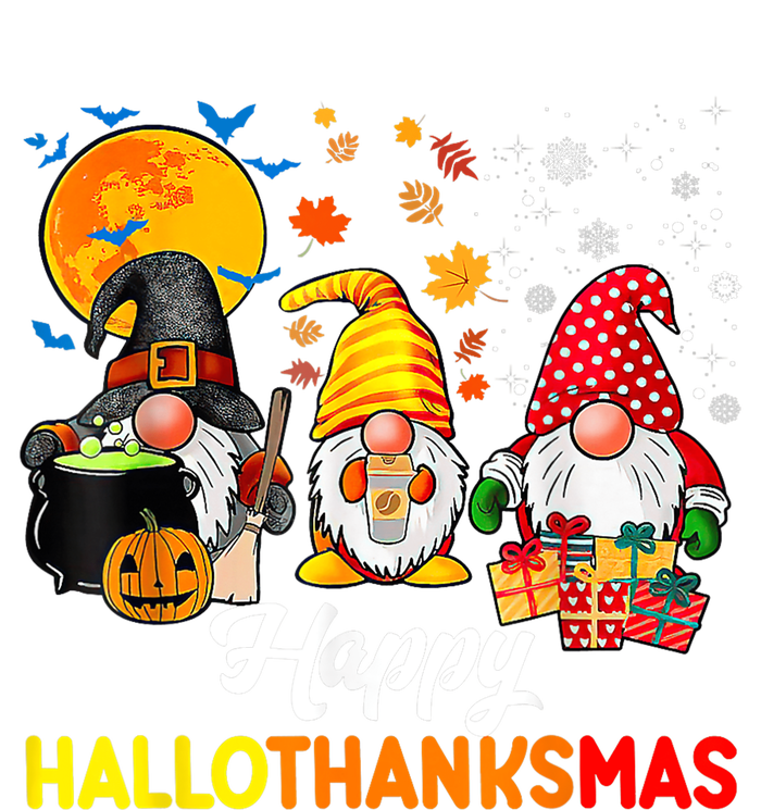 Happy Hallothanksmas Cute Gnomes Fall Halloween PosiCharge RacerMesh Polo