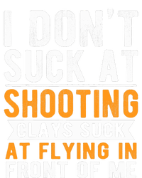 I Dont Suck At Shooting Skeet Trap Funny Clay Pigeon Kids T-Shirt