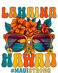 Groovy Retro Lahaina Pray For Maui Hawaii Strong Funny Women's Pullover Hoodie