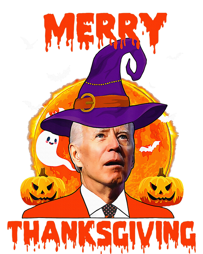 Funny Joe Biden Merry Thanksgiving Confused Happy Halloween Ladies Essential Flowy Tank