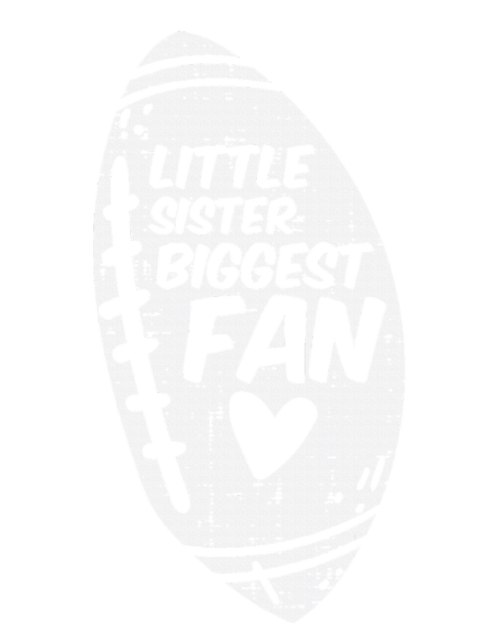 American Football Little Sister Biggest Fan Family Women's Racerback Tank