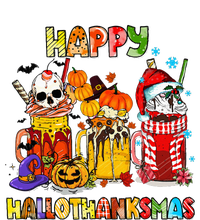 Halloween Thanksgiving Christmas Happy Hallothanksmas Funny T-Shirt