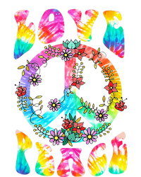 PEACE SIGN LOVE 60s 70s Tie Dye Hippie Costume T-Shirt