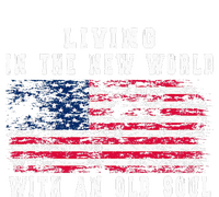 Living In The New World With An Old Soul America Flag Kids Hoodie