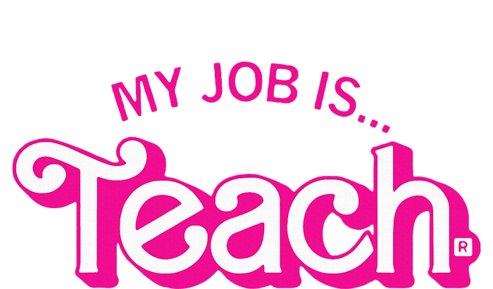 My Job Is Teach Retro Pink Style Teaching School For Teacher Doggie Tank