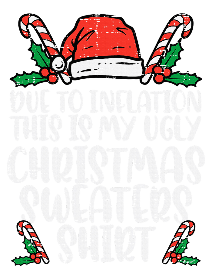 Due To Inflation Funny Christmas Sweater Xmas 16 in Basic Backpack