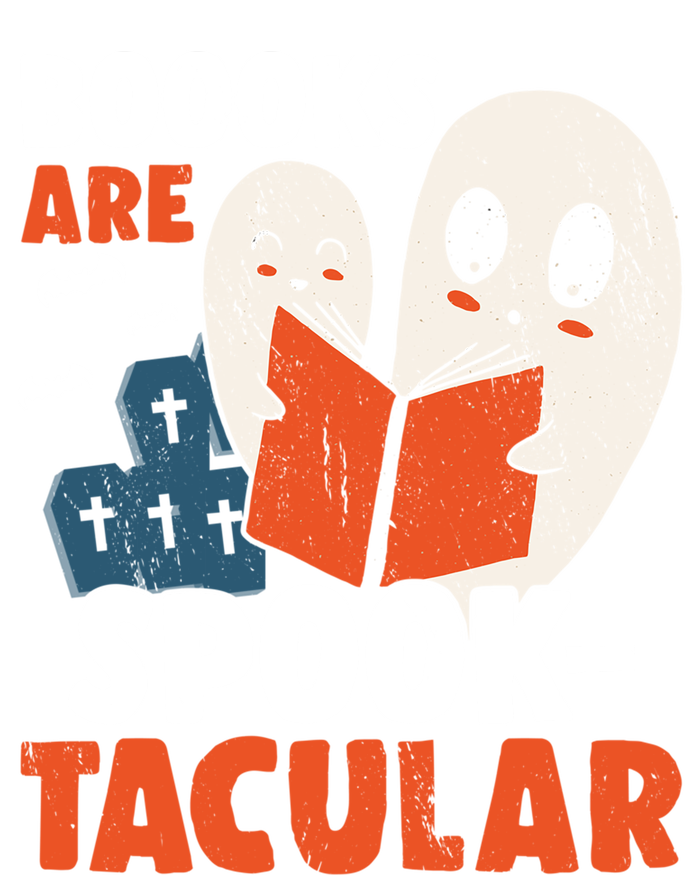 Books Are SpookTacular Halloween Bookworm Book Reading Meaningful Gift V-Neck T-Shirt