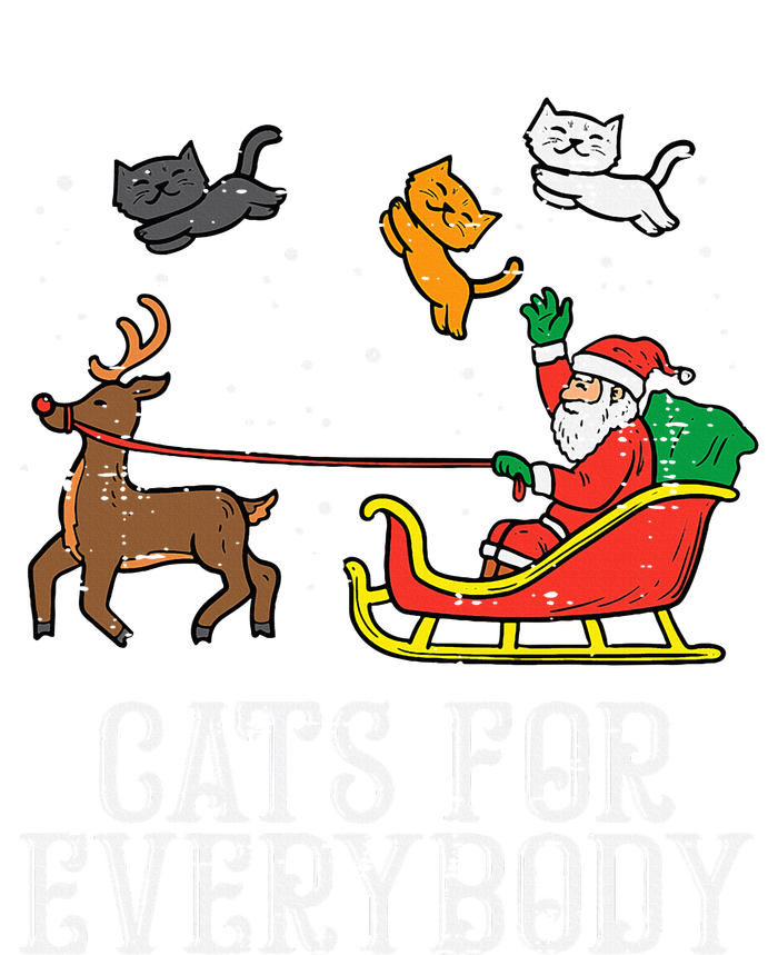 Cats For Everybody Christmas Cat Funny Xmas Santa Tall Long Sleeve T-Shirt