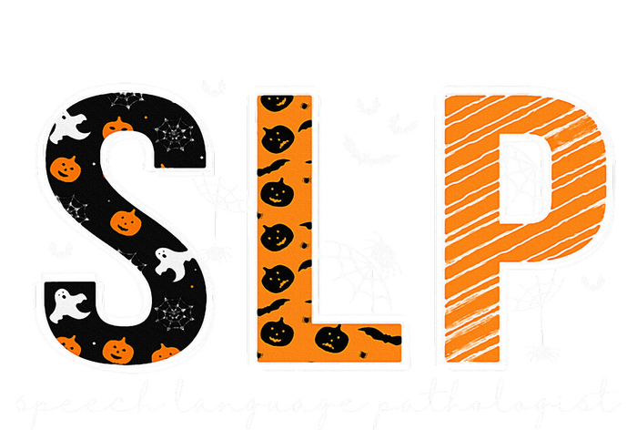 Funny SLP Halloween Costume Pumpkin Fall Skeleton Tie-Dye T-Shirt